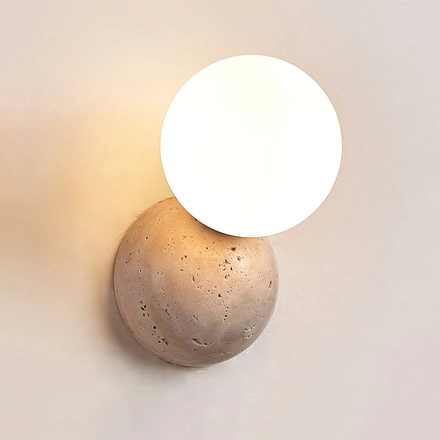 Celestial Travertine Tion Wall Lamp