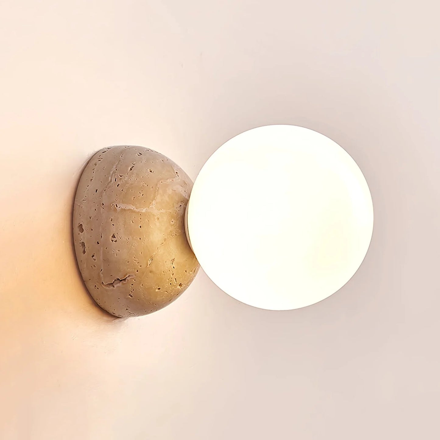 Celestial Travertine Tion Wall Lamp