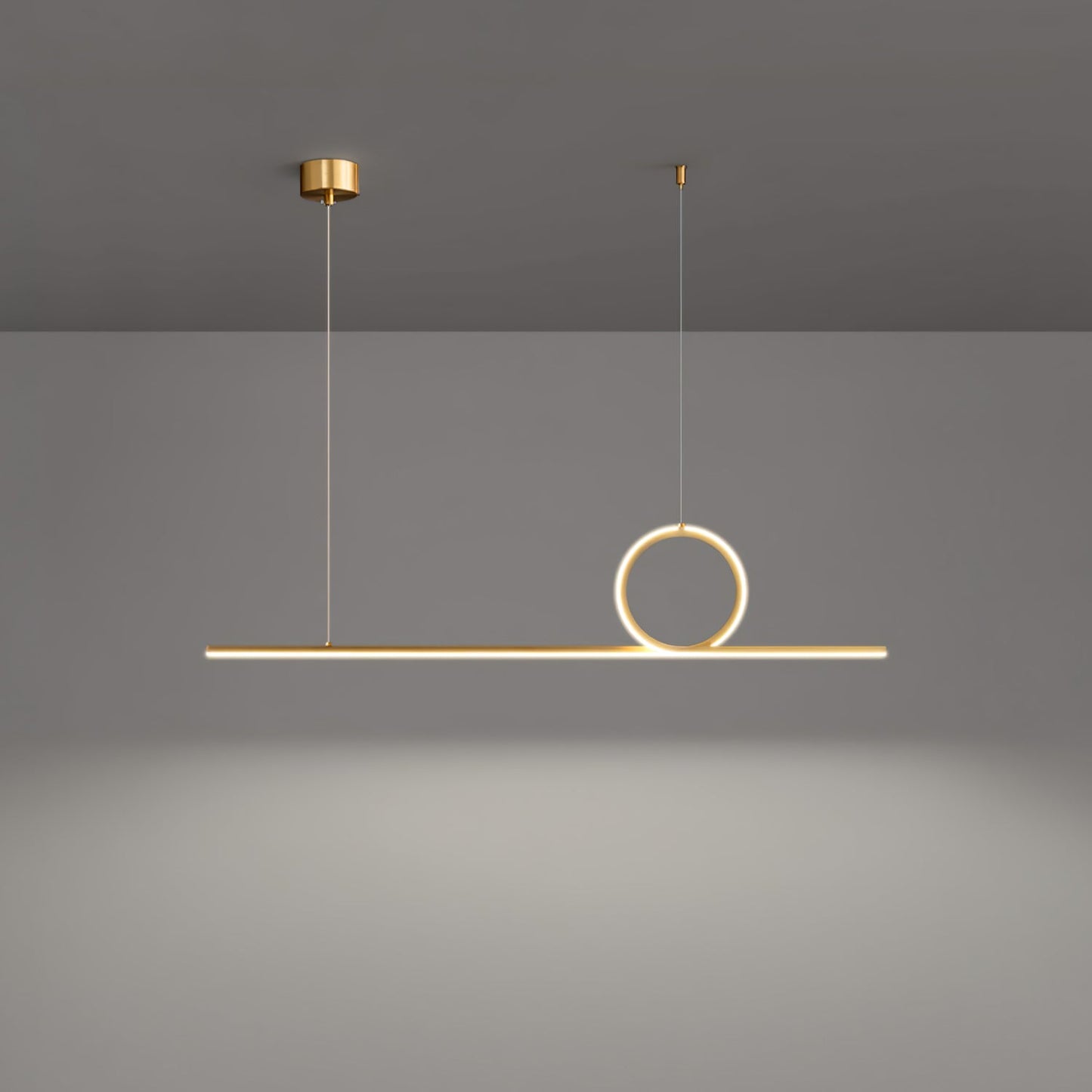 Centre Loop Linear Pendant Lamp
