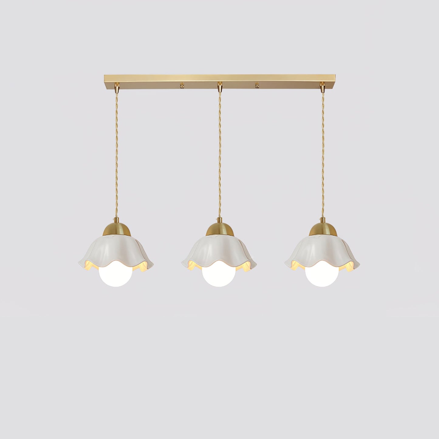 Ceramics Floral Pendant Light