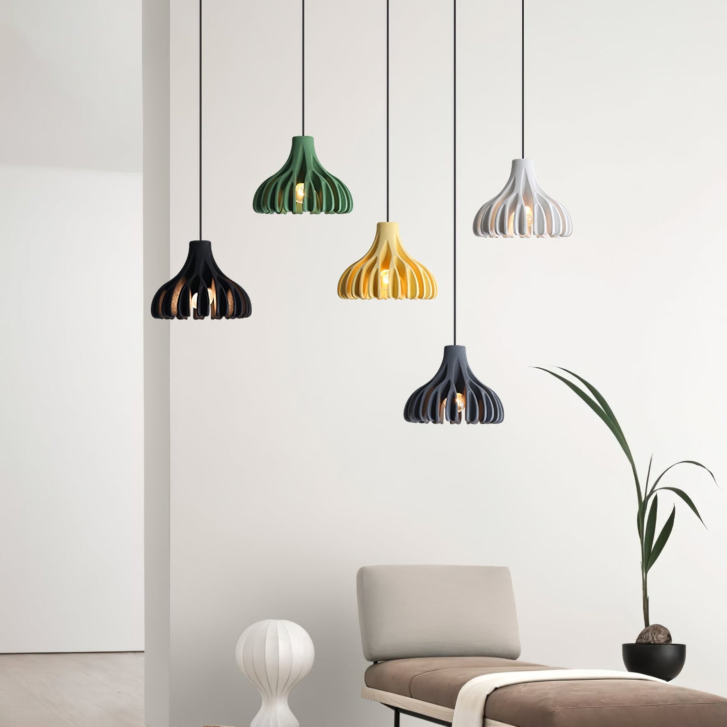 Coral Resin Pendant Lamp