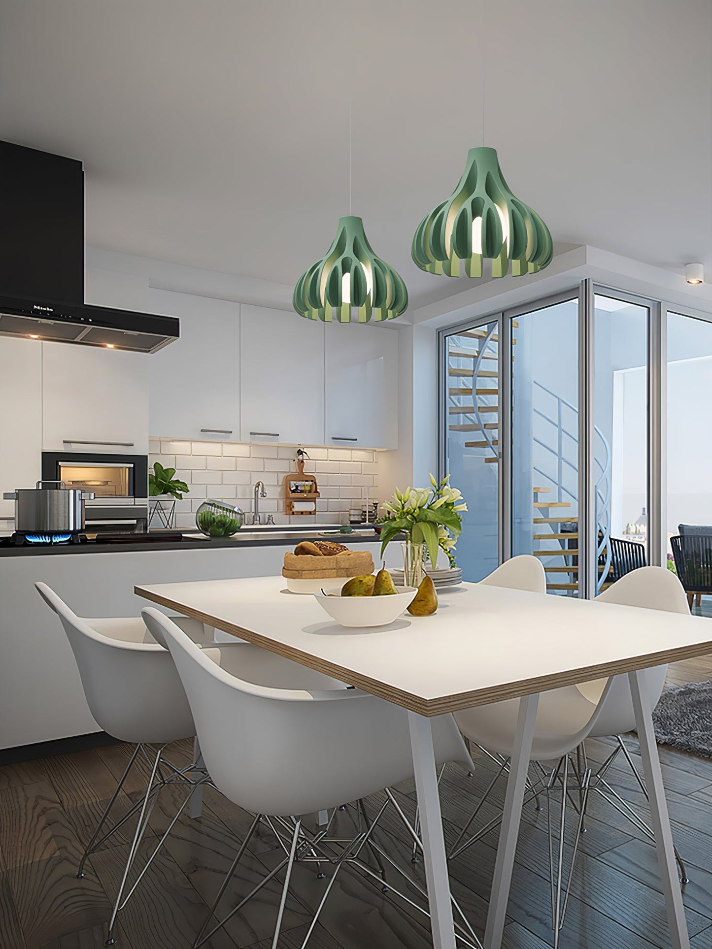 Coral Resin Pendant Lamp