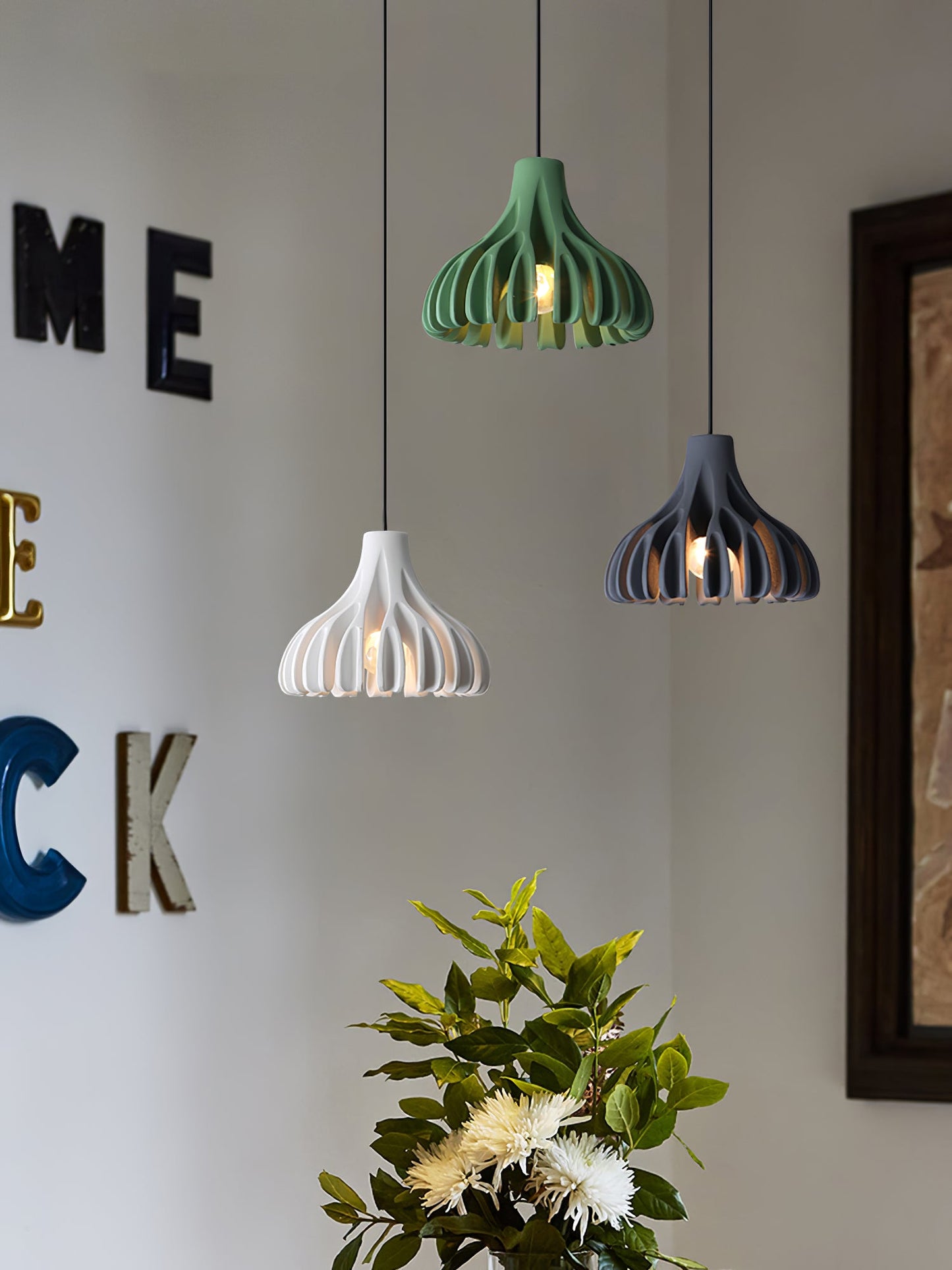 Coral Resin Pendant Lamp