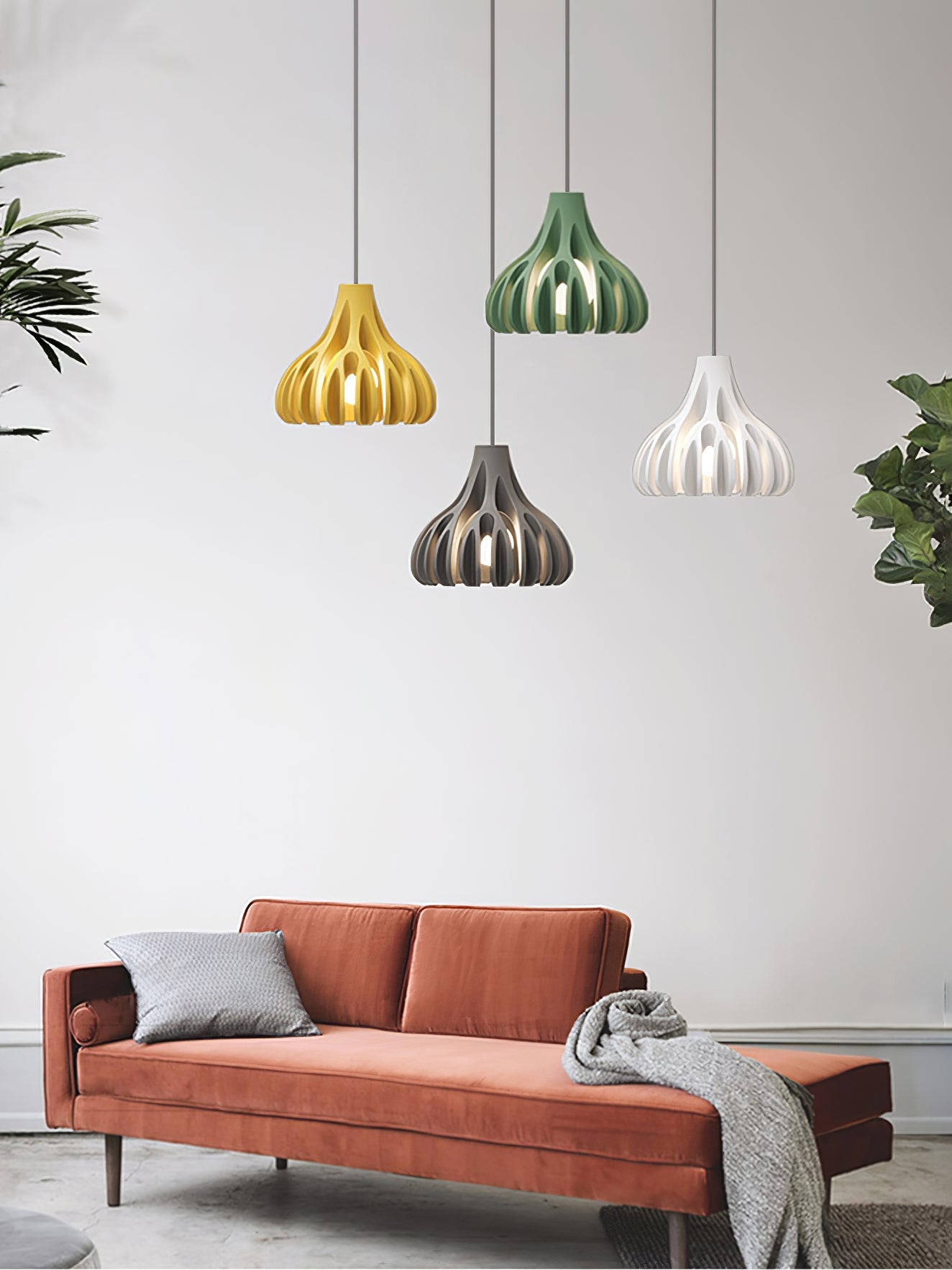 Coral Resin Pendant Lamp