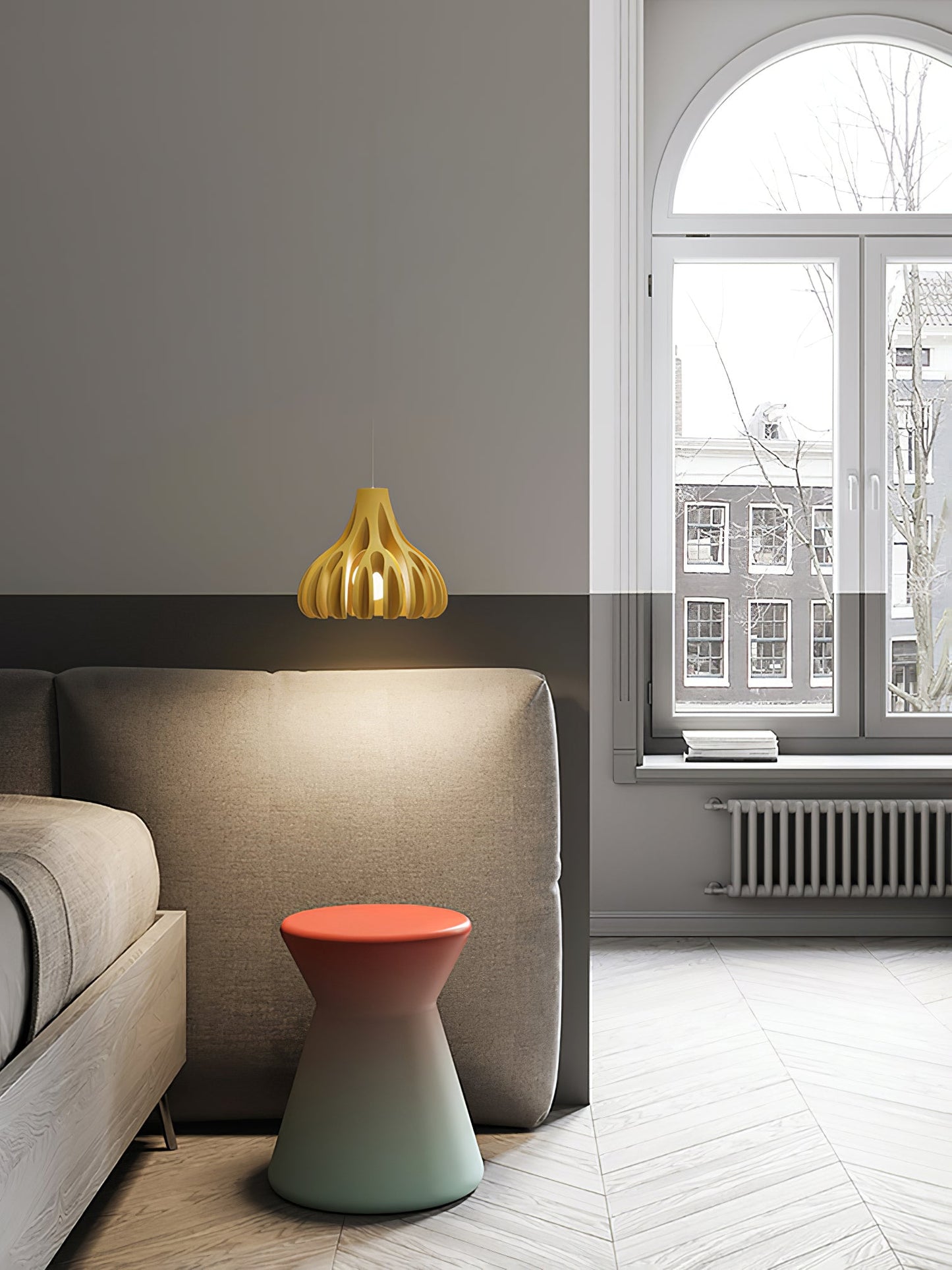 Coral Resin Pendant Lamp