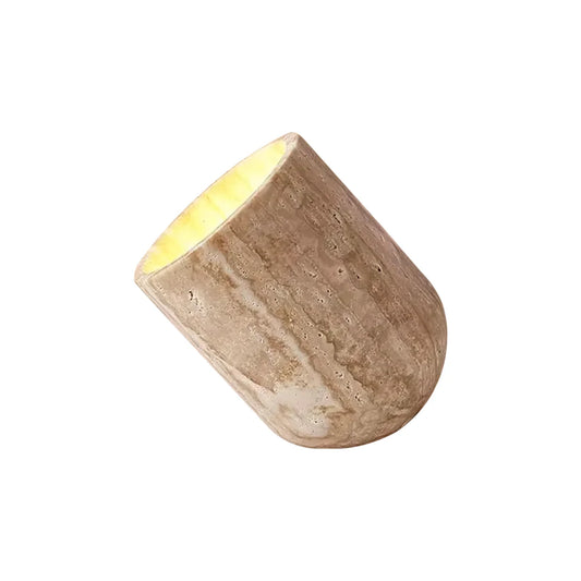 Cylinder Amidori Travertine Table Lamp