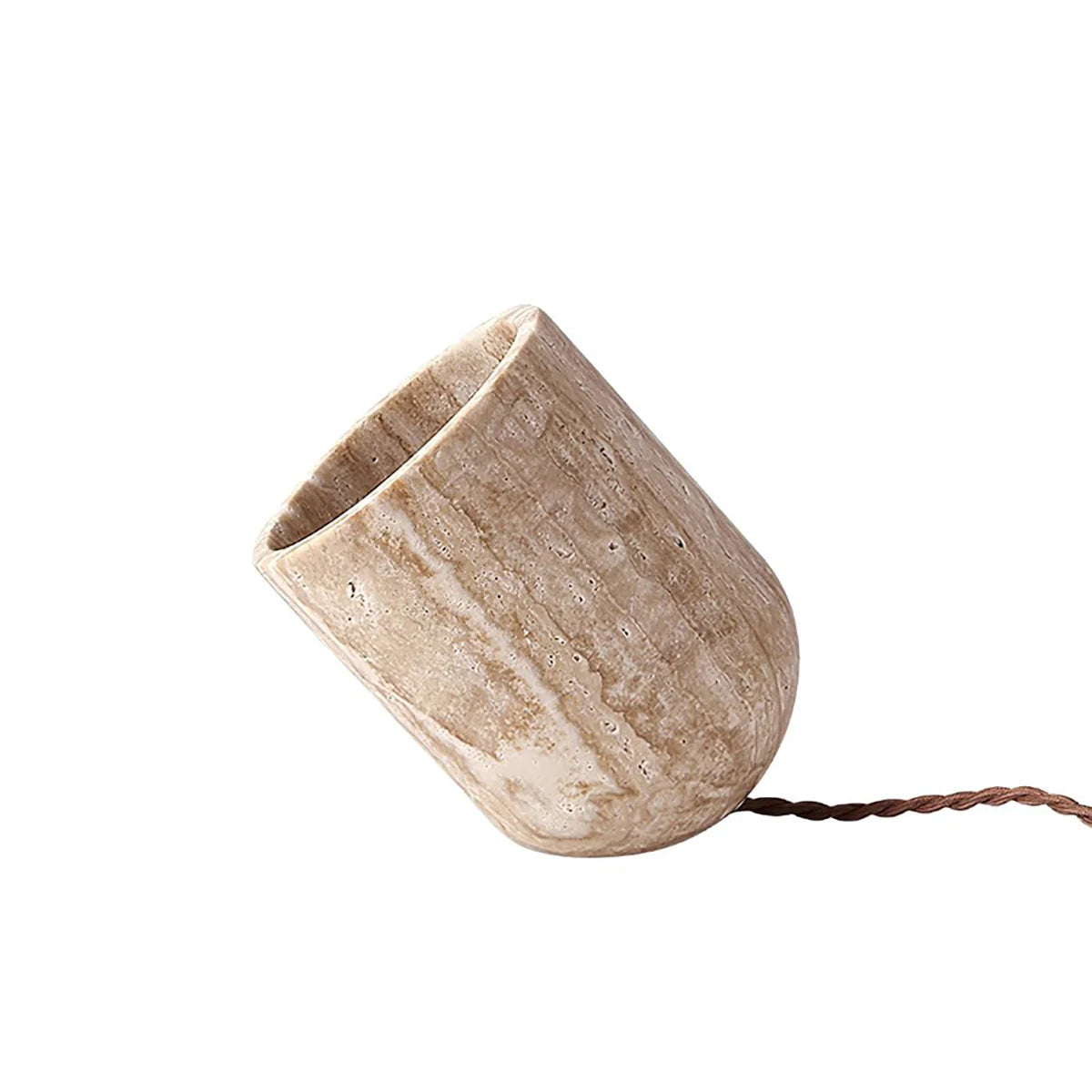 Cylinder Amidori Travertine Table Lamp