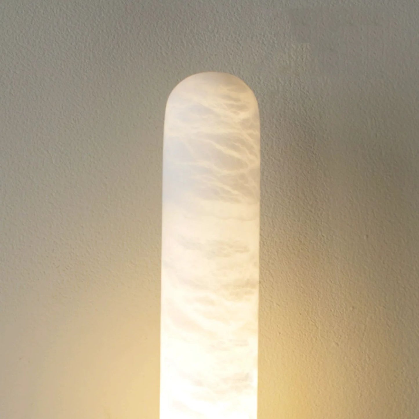 Cylindrical Alabaster Slim Wall Lamp