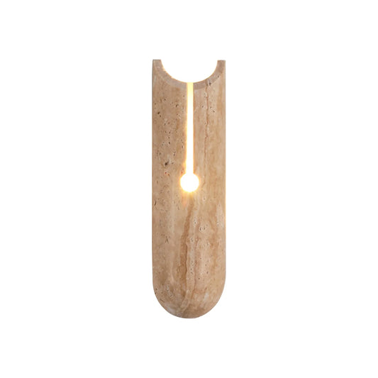 Cylindrical Y Shaped Travertine Wall Lamp