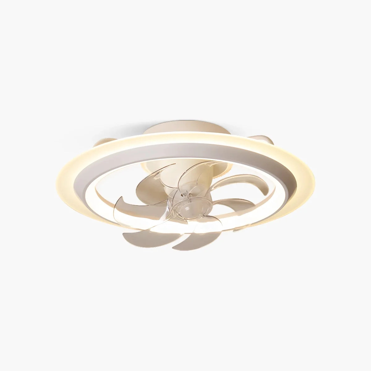 Creative 360° Rotating Ceiling Fan with Integrated LED Light