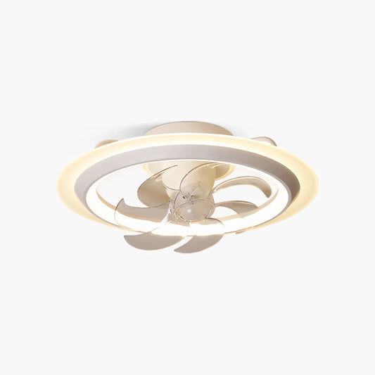 Creative 360° Rotating Ceiling Fan with Integrated LED Light