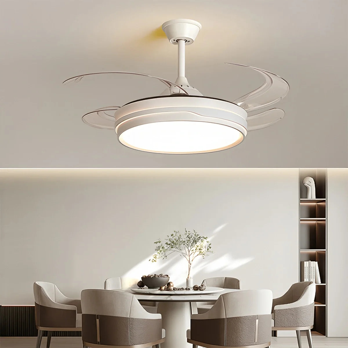 LED Ceiling Fan Light with Remote Control