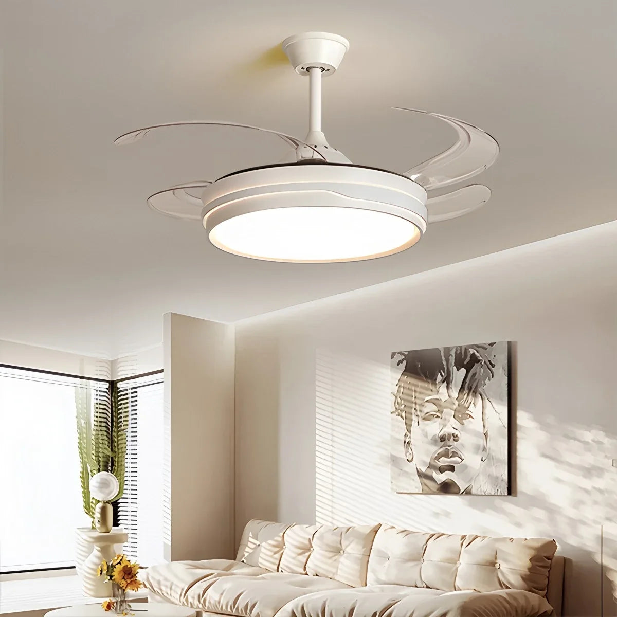 LED Ceiling Fan Light with Remote Control