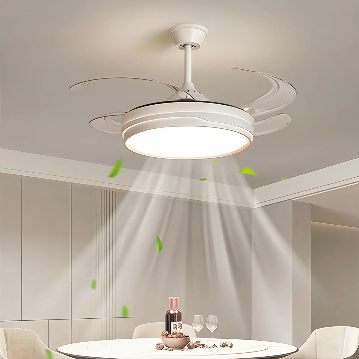 LED Ceiling Fan Light with Remote Control