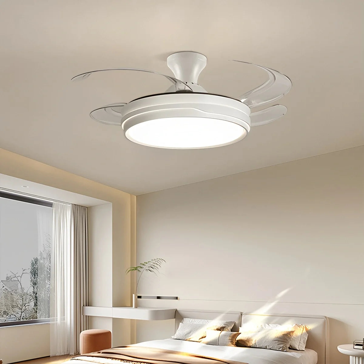 LED Ceiling Fan Light with Remote Control