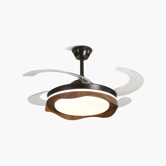 Retractable Blade Ceiling Fan with Light