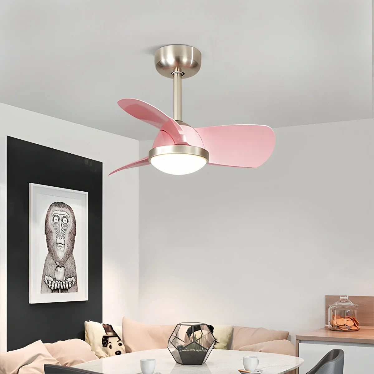 Simple Ceiling Fan Light for Children's Room