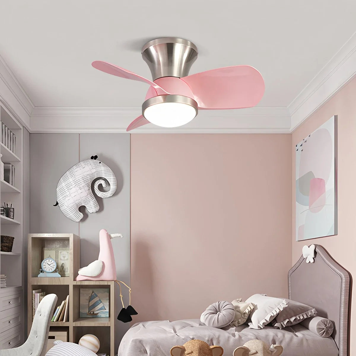 Simple Ceiling Fan Light for Children's Room