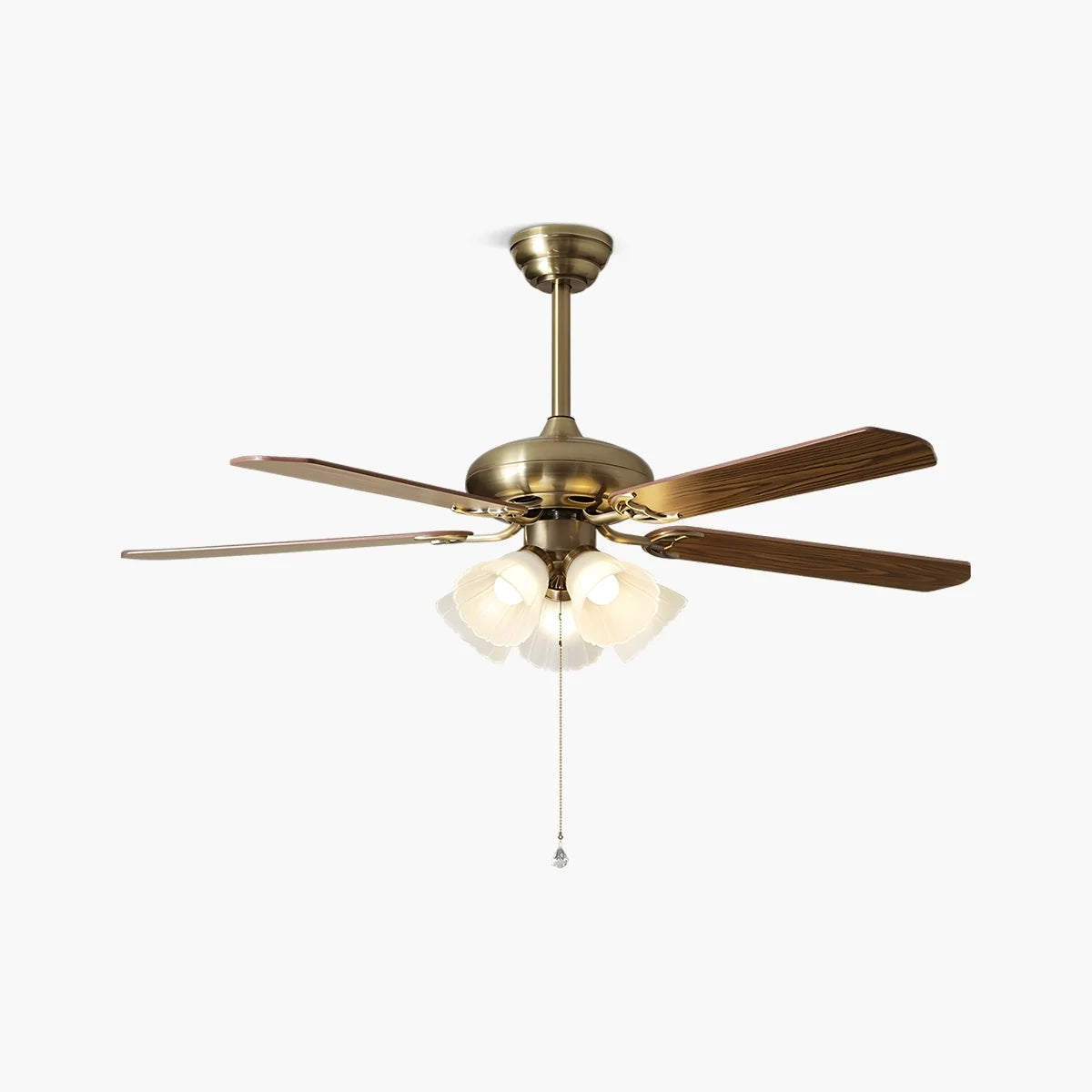 American Retro Ceiling Fan Light for Dining Room