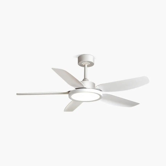 Modern White Ceiling Fans with Lights and Remote
