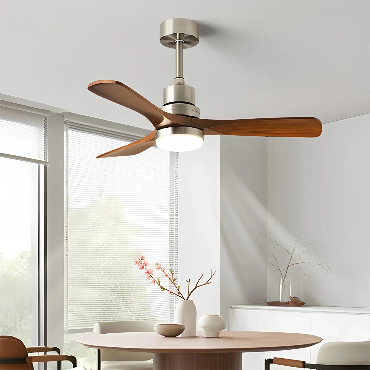 American Retro 3-Blade Ceiling Fan with Light