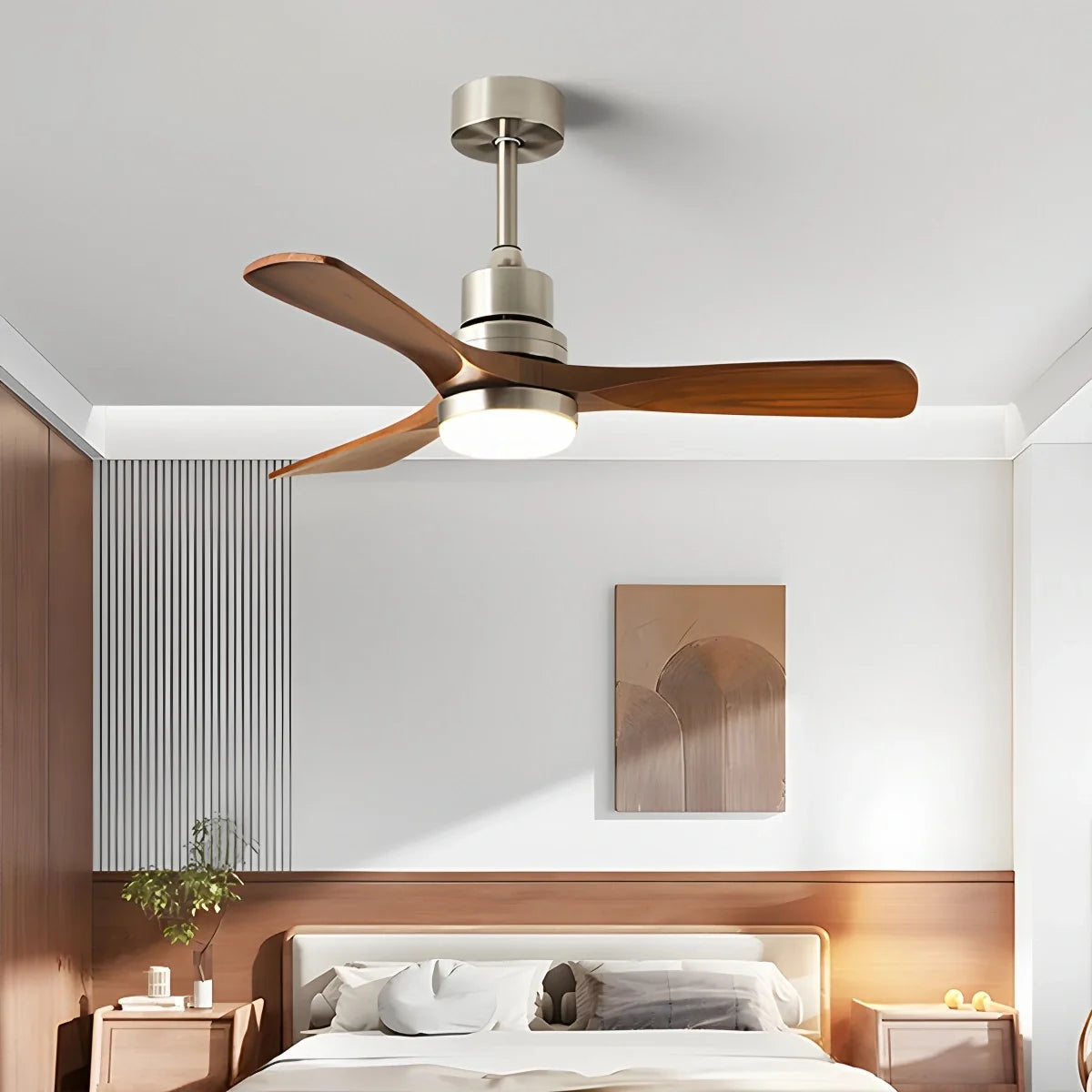 American Retro 3-Blade Ceiling Fan with Light