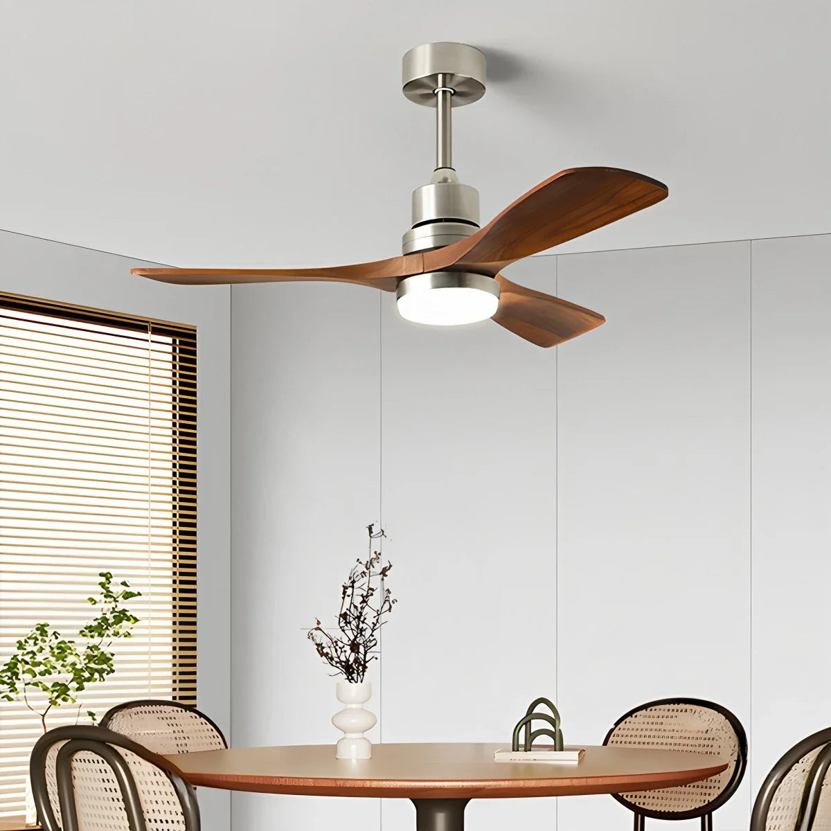 American Retro 3-Blade Ceiling Fan with Light