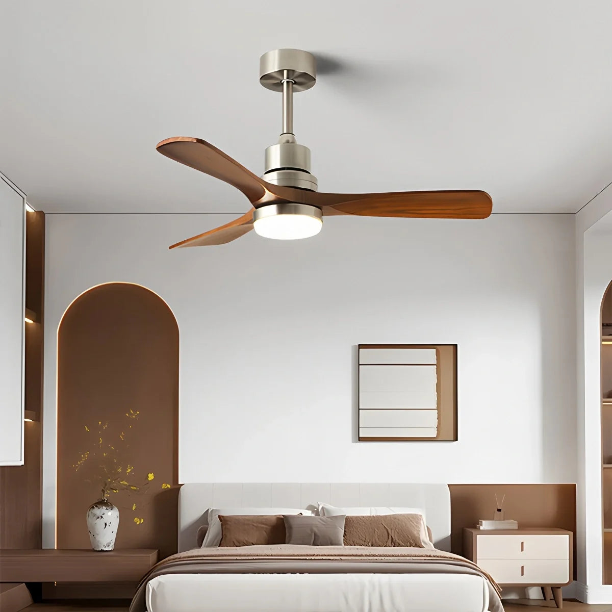 American Retro 3-Blade Ceiling Fan with Light