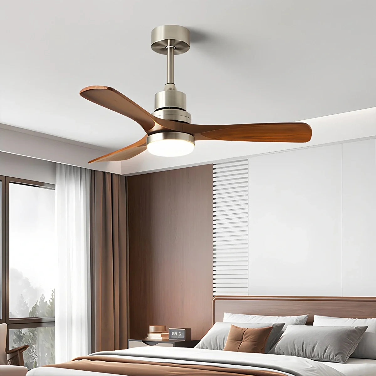 American Retro 3-Blade Ceiling Fan with Light