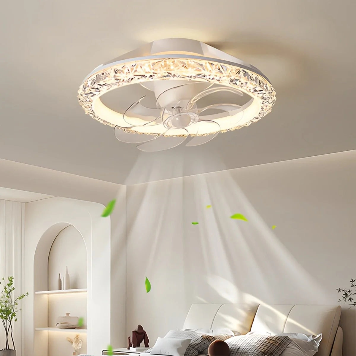 Creative Circular LED Ceiling Fan Light