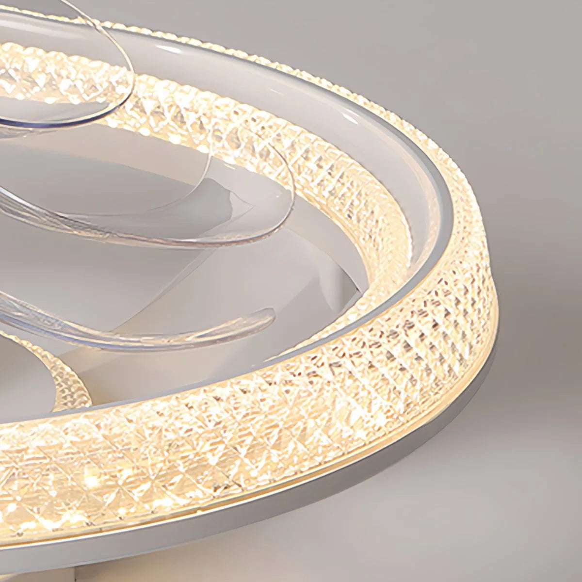 Creative Circular LED Ceiling Fan Light