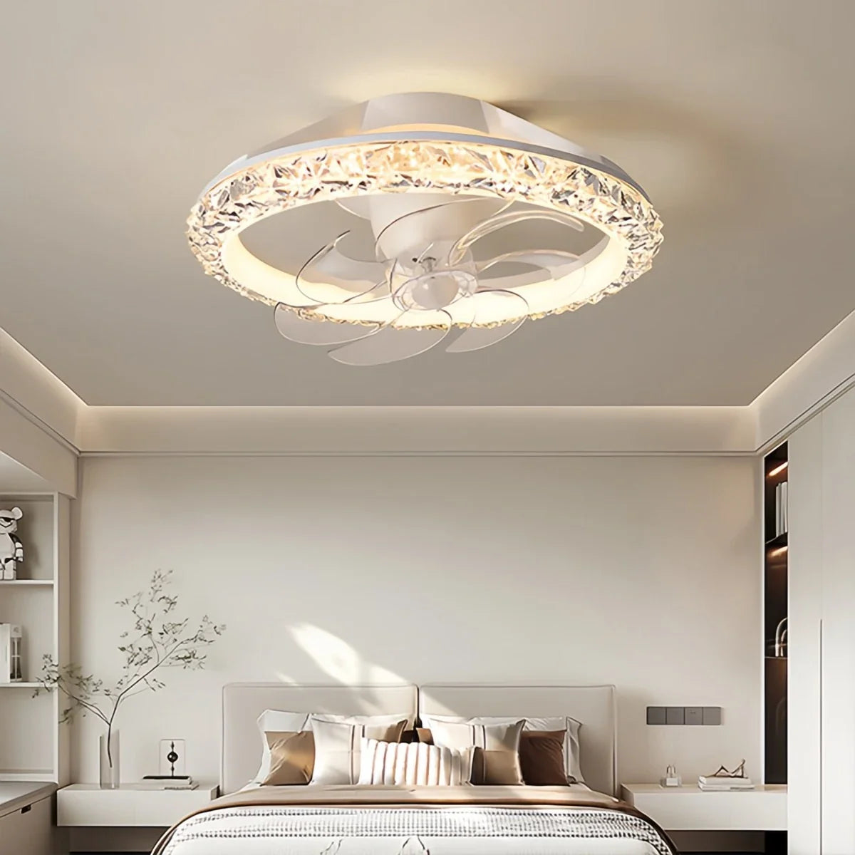 Creative Circular LED Ceiling Fan Light