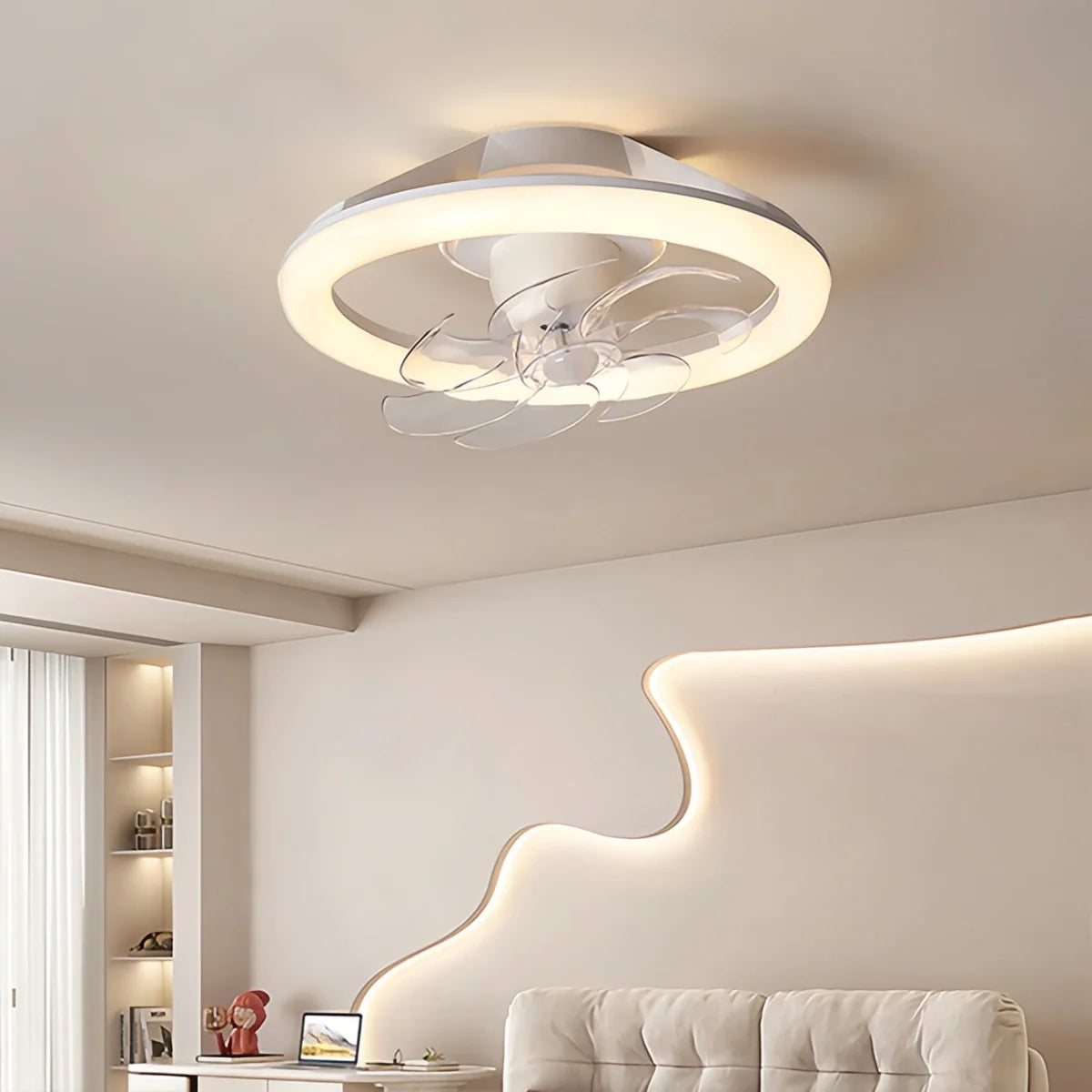 Creative Circular LED Ceiling Fan Light