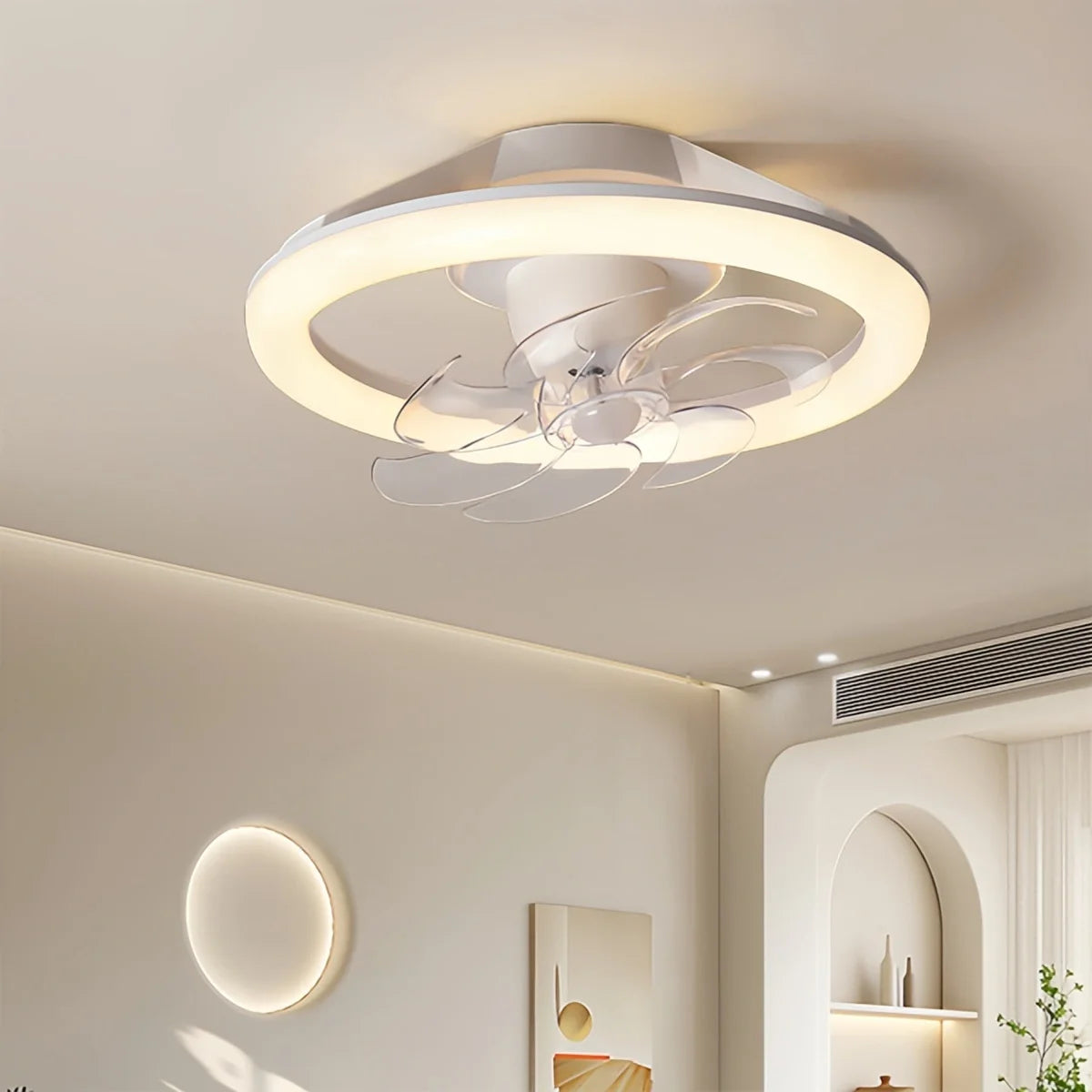 Creative Circular LED Ceiling Fan Light