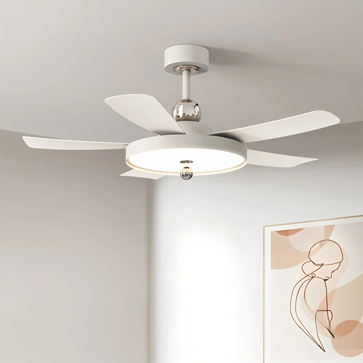 Silent Ceiling Fan with Light & Remote Control