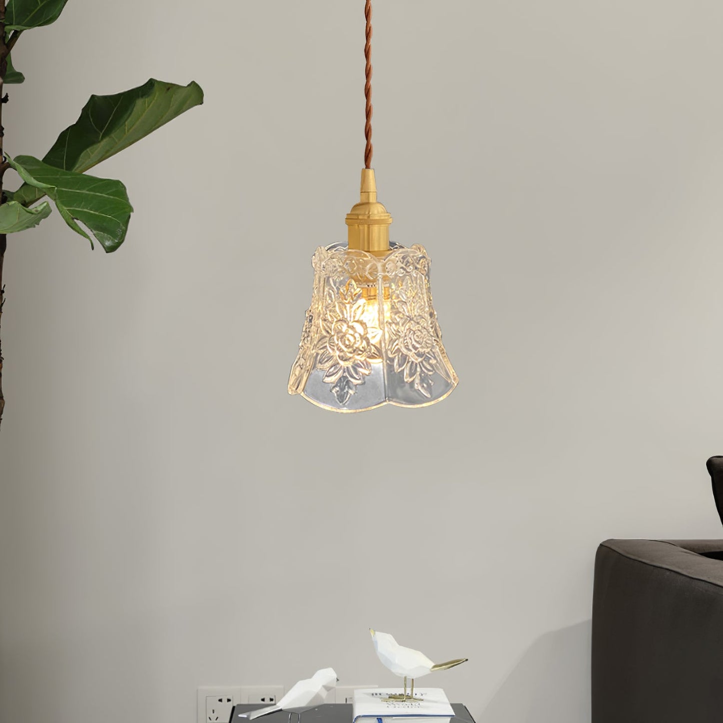 Flower Glass Pendant Lamp