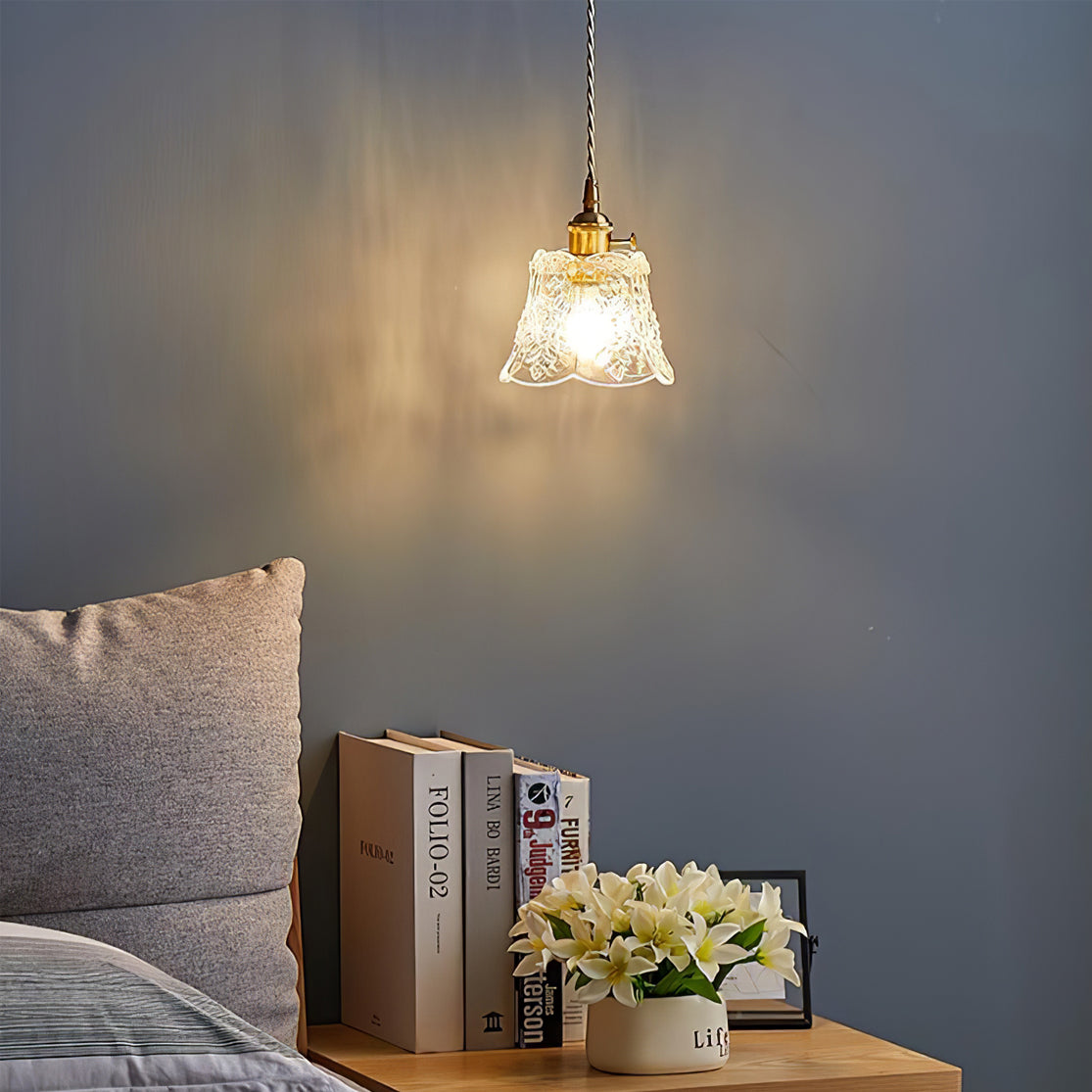 Flower Glass Pendant Lamp