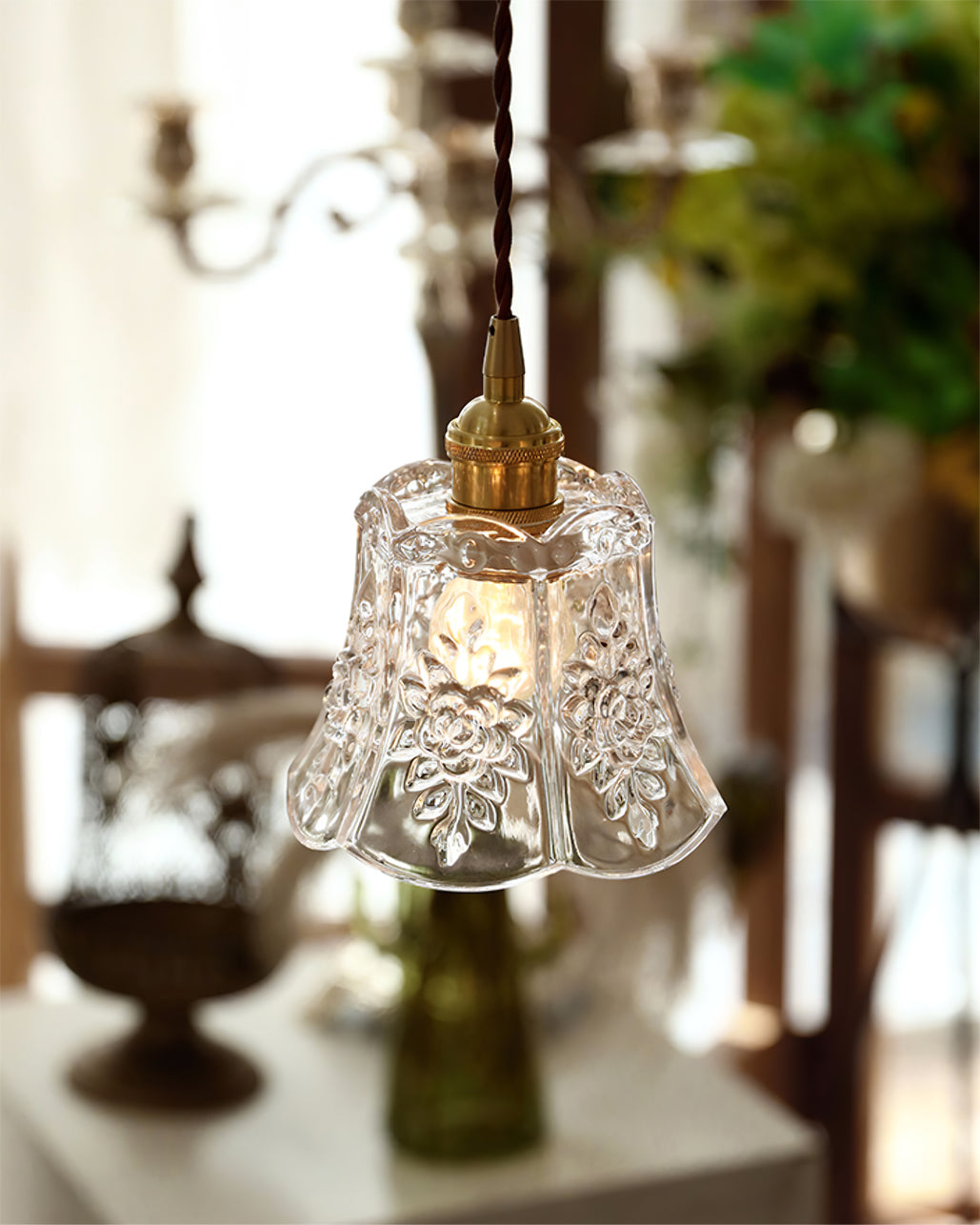 Flower Glass Pendant Lamp