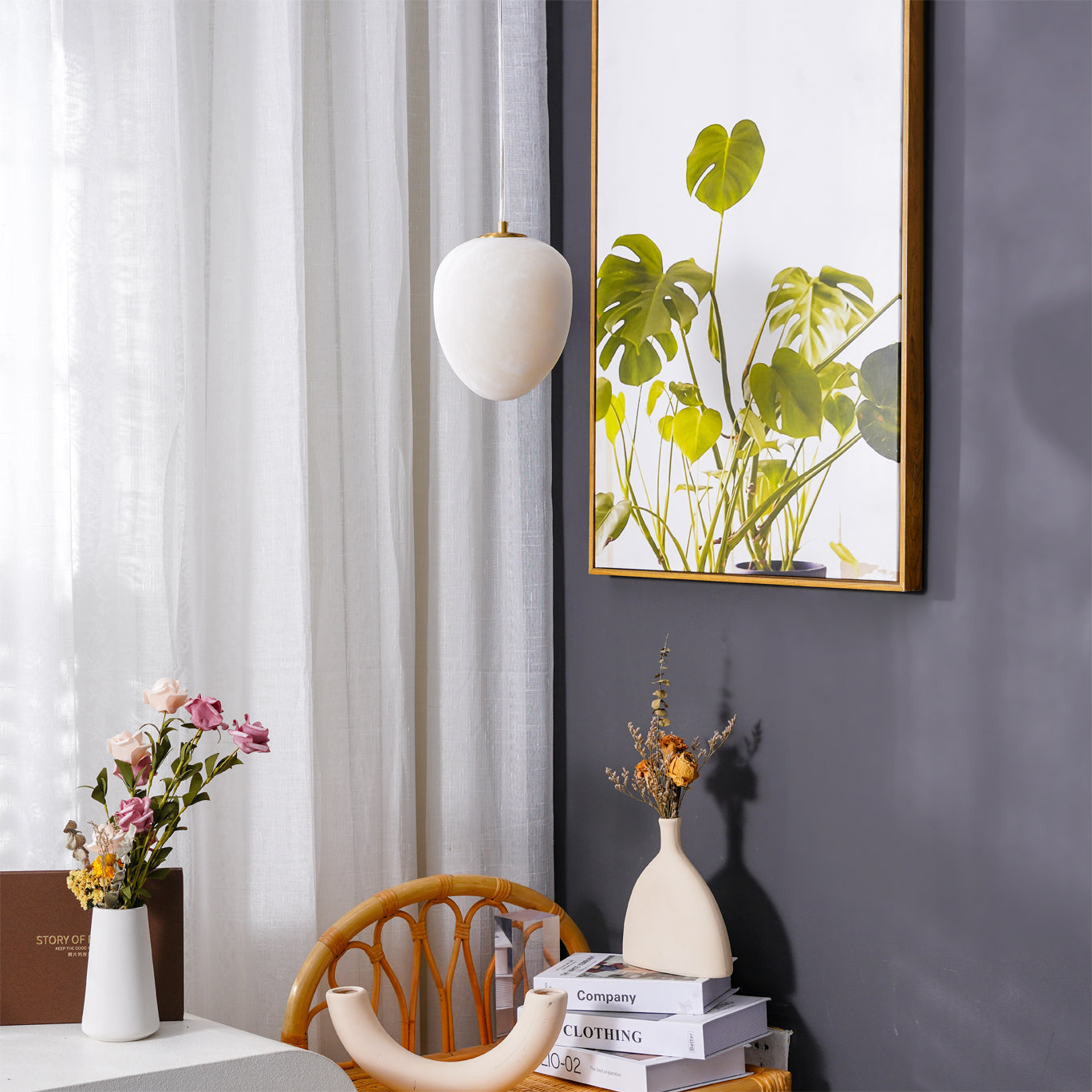 Goose Alabaster Pendant Lamp