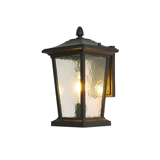 Glass Cottage Bird Cage Outdoor Wall Light