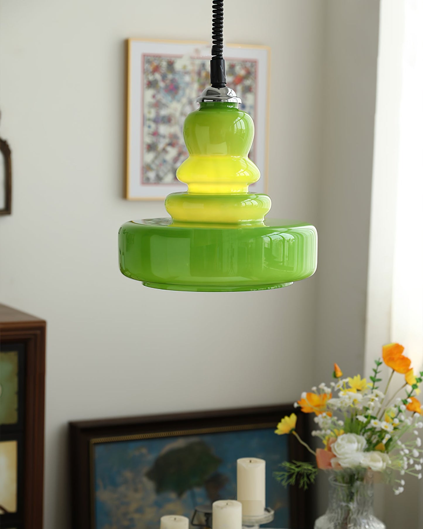 Gourd Glass Pendant Light