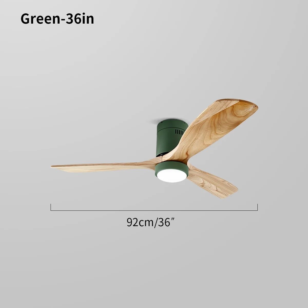 Mid-century Modern Hugger Ceiling Fan Lamp