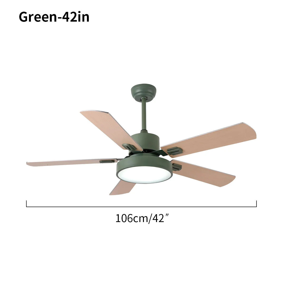 5 Blade Vintage Ceiling Fan Light for Living Room