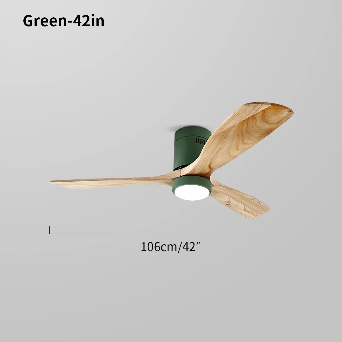 Mid-century Modern Hugger Ceiling Fan Lamp