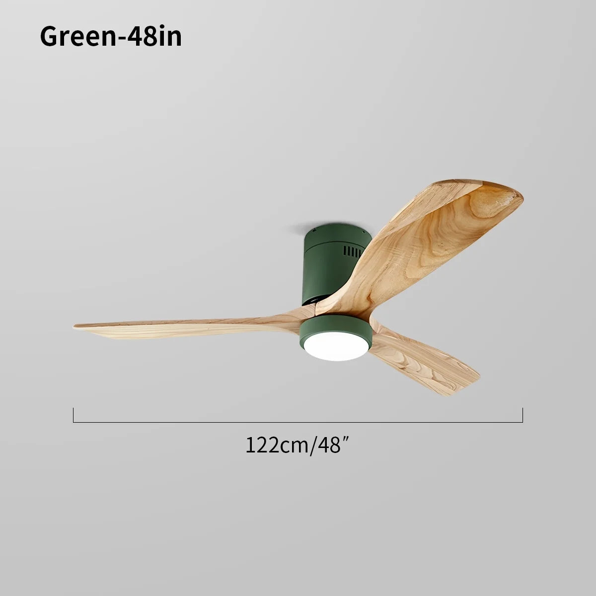 Mid-century Modern Hugger Ceiling Fan Lamp