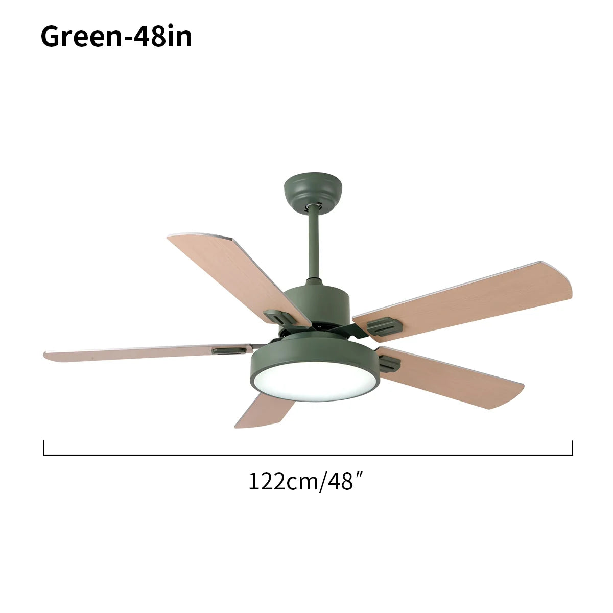 5 Blade Vintage Ceiling Fan Light for Living Room