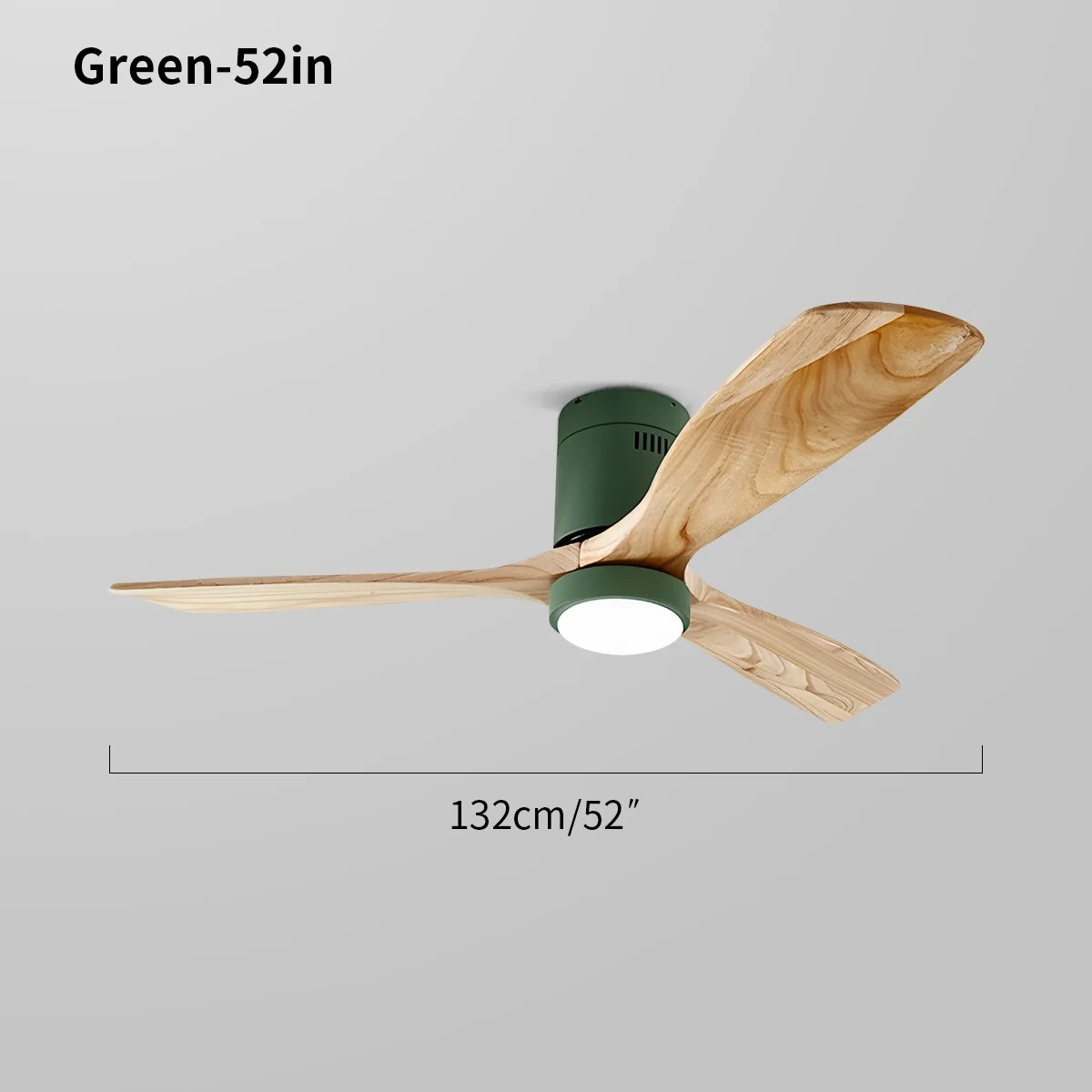 Mid-century Modern Hugger Ceiling Fan Lamp