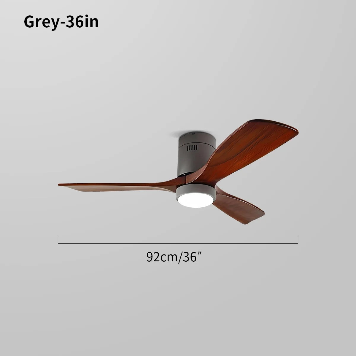 Mid-century Modern Hugger Ceiling Fan Lamp