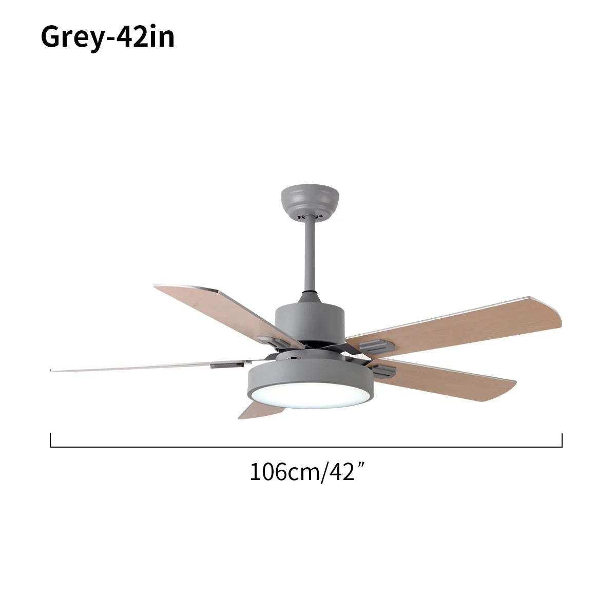 5 Blade Vintage Ceiling Fan Light for Living Room