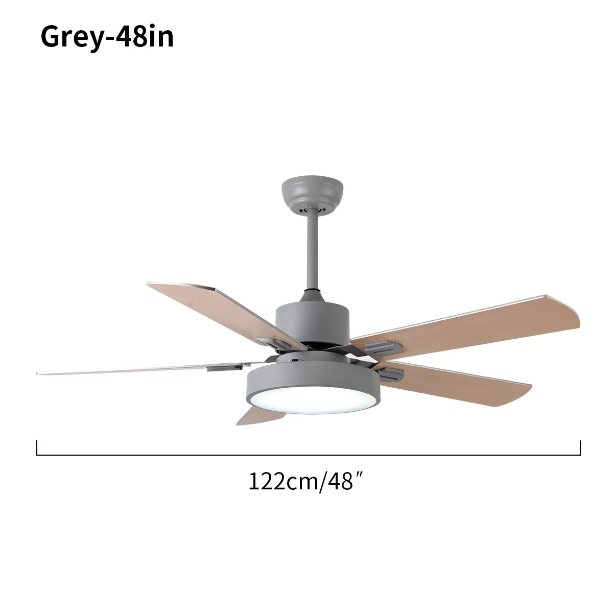5 Blade Vintage Ceiling Fan Light for Living Room
